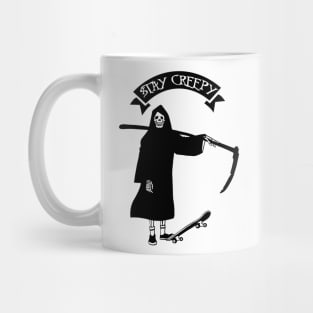 tay Creepy Skater Skate Board SoCal Gothic Punk Rocker Halloween Mug